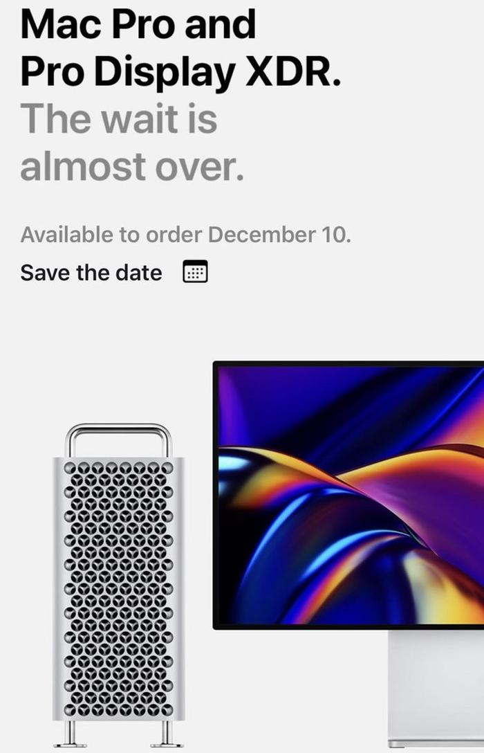 新Mac Pro与XDR显示器12月11日开售