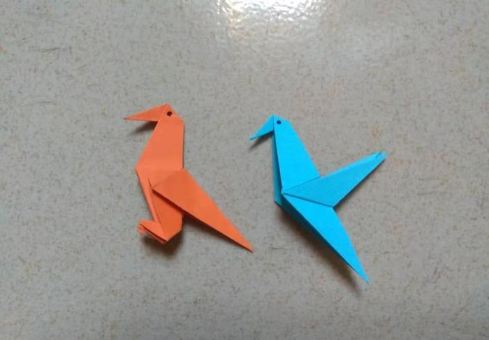 儿童手工折纸：小鸟怎么折简单又好看？