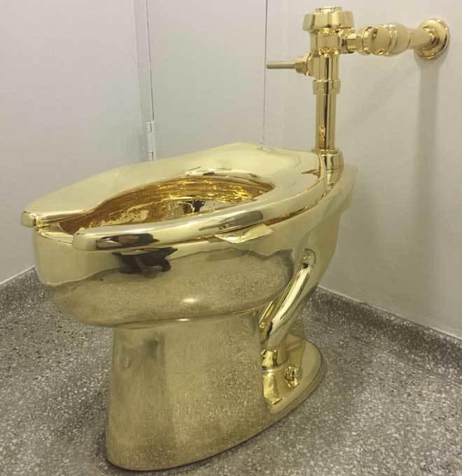 真正奢侈品，黄金坐便马桶，“土豪“的上厕所体验，一拉值千金