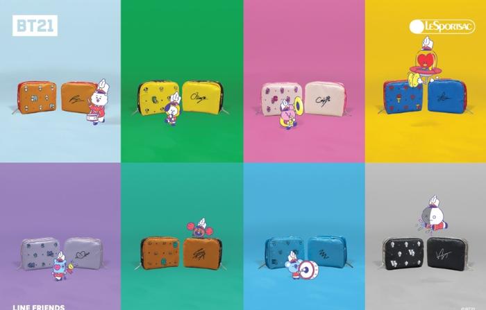 BT21专属化妆包也太Q！「BT21 x LeSportsac联名系列」来啦！！