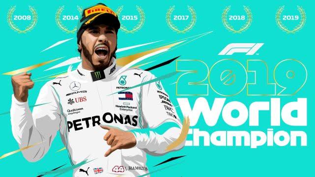 F1 2019赛季，“六冠王”刘易斯·汉密尔顿个人数据