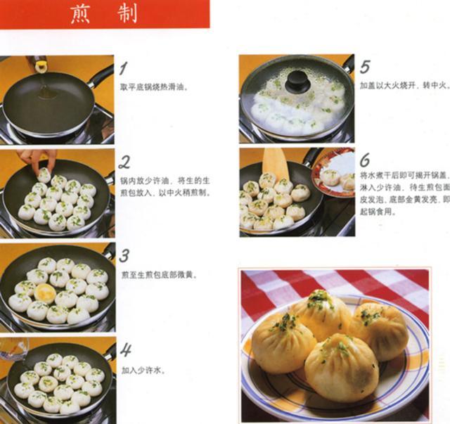水煎包底脆 馅鲜 面团发酵 包馅 煎制 美观易做 自己做想吃就吃