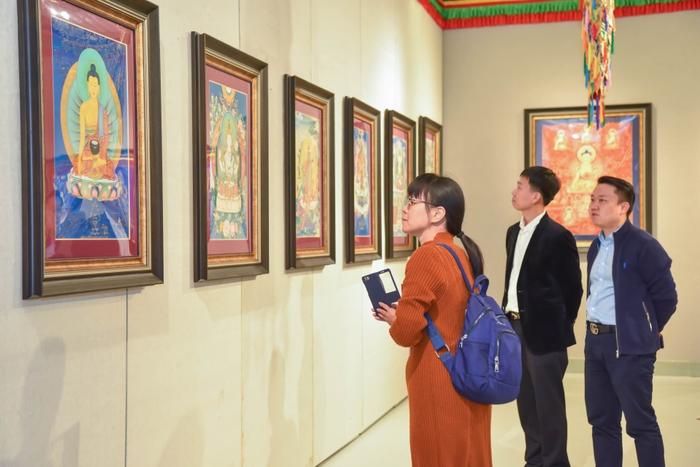 “笔尖上的修行——桑吉才让唐卡艺术展”于厦门美术馆正式开展