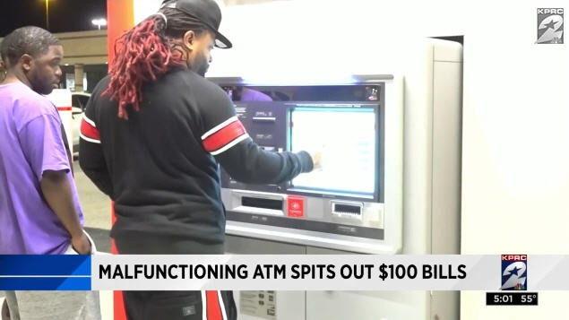 ATM故障10倍出钞，人们闻迅疯狂取钱，银行的表态让人们懵住