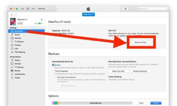 如何在iPhone或iPad上将iOS 13.1 / iPadOS 13.1降级到iOS