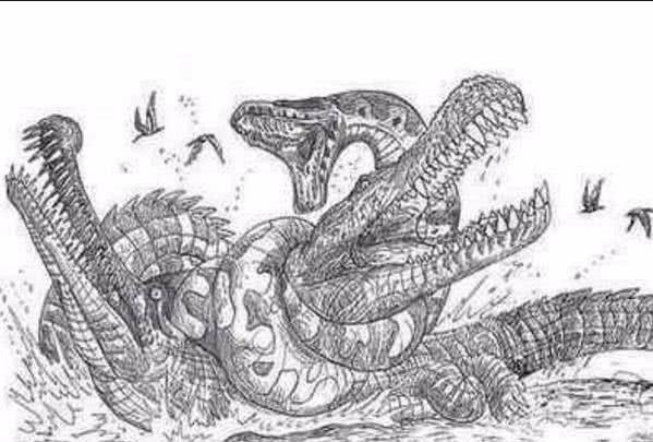 泰坦巨蟒VS帝鳄，两种“史前巨兽”谁更厉害？