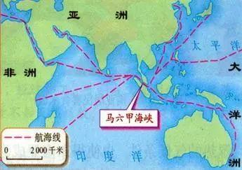 ▲ 东西方航线绕不开的马六甲海峡