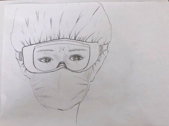 细节好评！黄渤为医护人员画“最美脸庞”，眼角的泪珠清晰可见