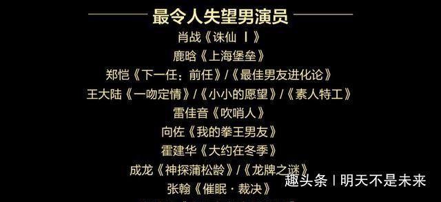 《诛仙I》领衔金扫帚奖提名名单，肖战、孟美岐逆袭了鹿晗舒淇？