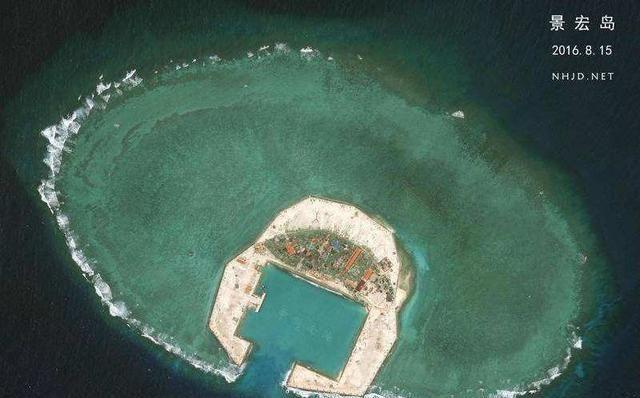 图说南沙群岛自然岛屿之景宏岛，十一个自然岛屿我国仅控制一岛