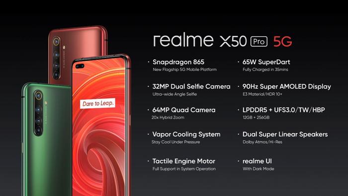realme真我X50 Pro 5G+UNI Smart AIoT全球发布 国行售价会多少