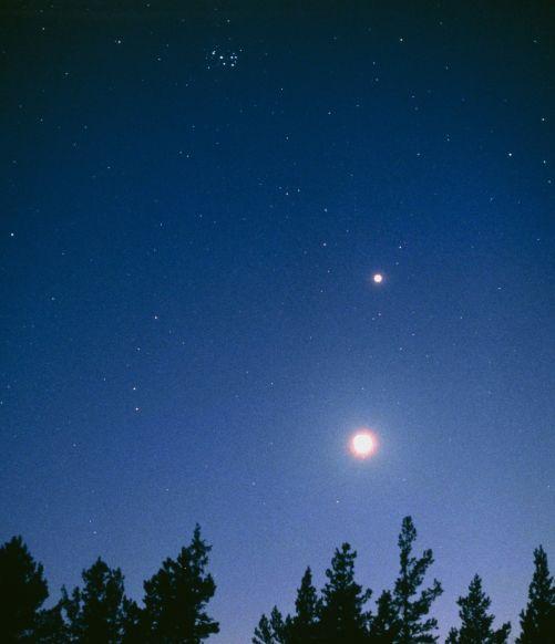 天外之吻！昨晚，金星和月亮在夜空“相遇”，3月28日再次上演
