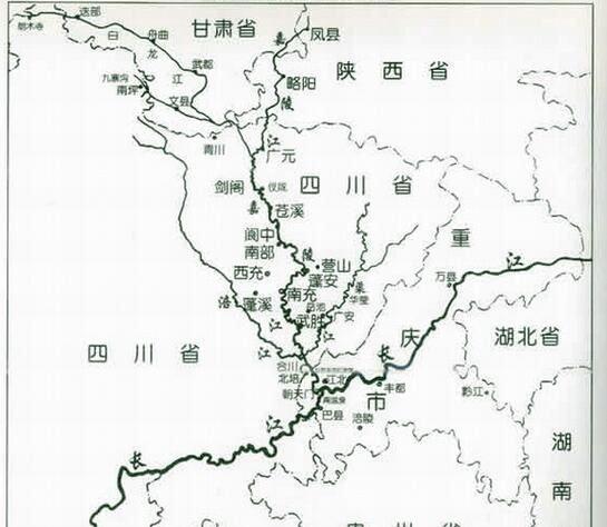 渠江——长江支流嘉陵江左岸最大支流