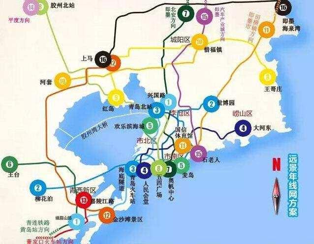 中国未来地铁里程排名前7的城市，成都第四
