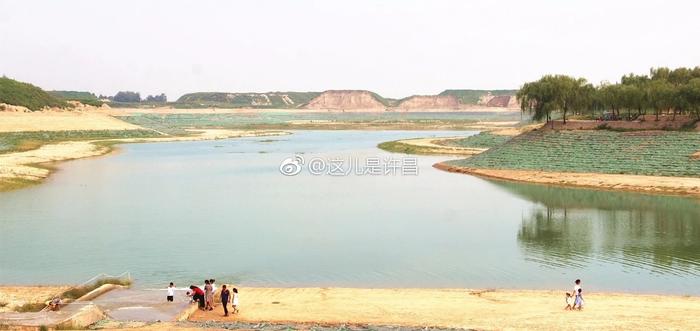 长葛增福湖开始蓄水啦！10月前蓄满300万m³，目前已经蓄水