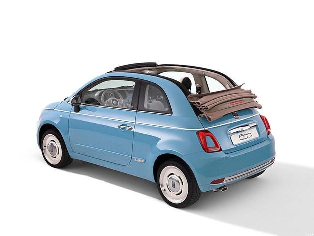 菲亚特500两款特别版车型官方图曝光，复古设计独特蓝白色