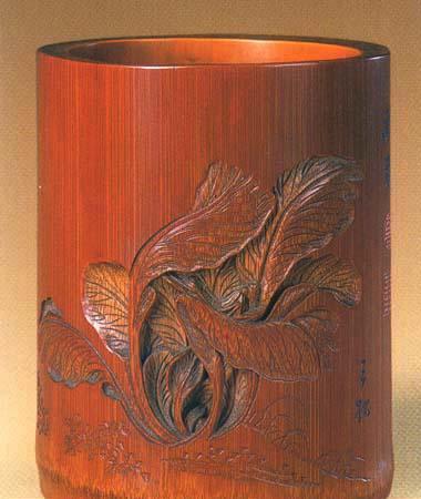 純正公式Rarebookkyoto　Chinese Bamboo Carving　中國竹刻藝術　1978年　Urban Council 　上下巻　牛背牧童　大佛手　筆筒 山水、風月