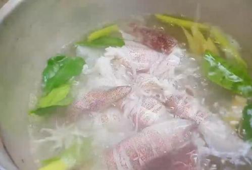 宁波海鲜“白菜价”，花20元买了15条小鱿鱼，煮好凉拌真好吃！