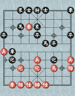 中国象棋布局陷阱解密之十三  双弃兵五七炮破反宫马右炮封车局