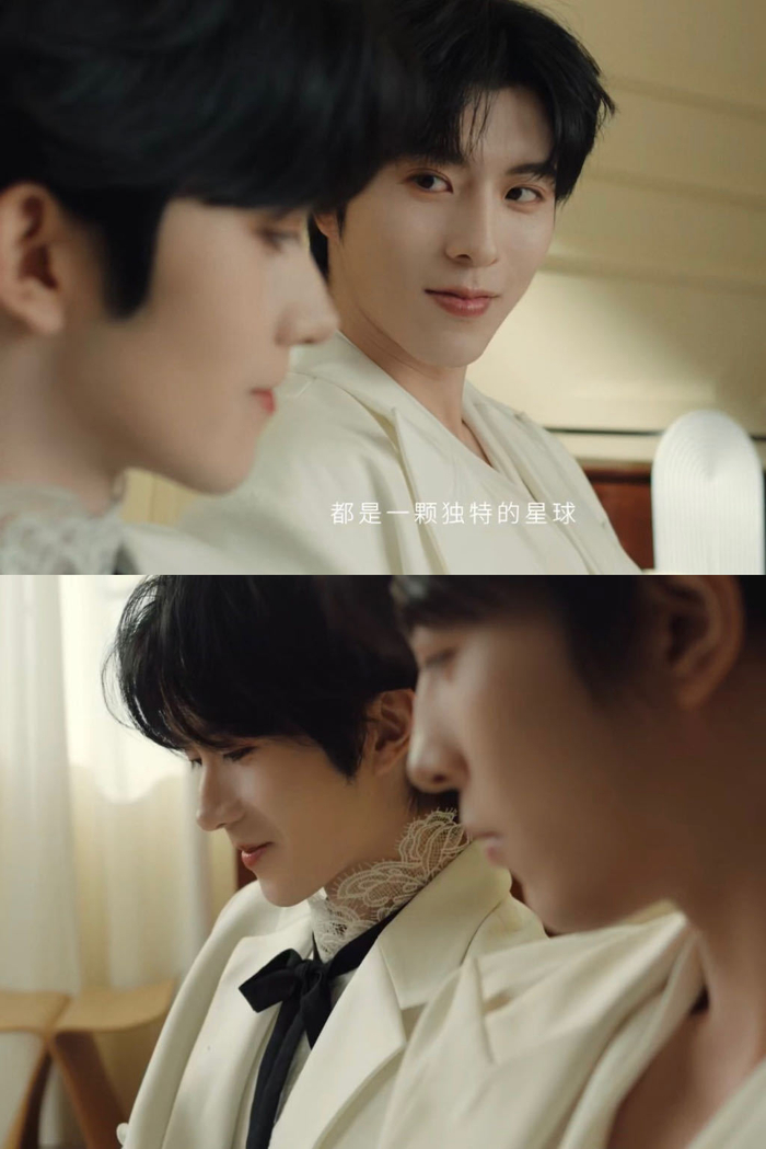 黄星邱鼎杰广告片段洗头洗澡互动默契