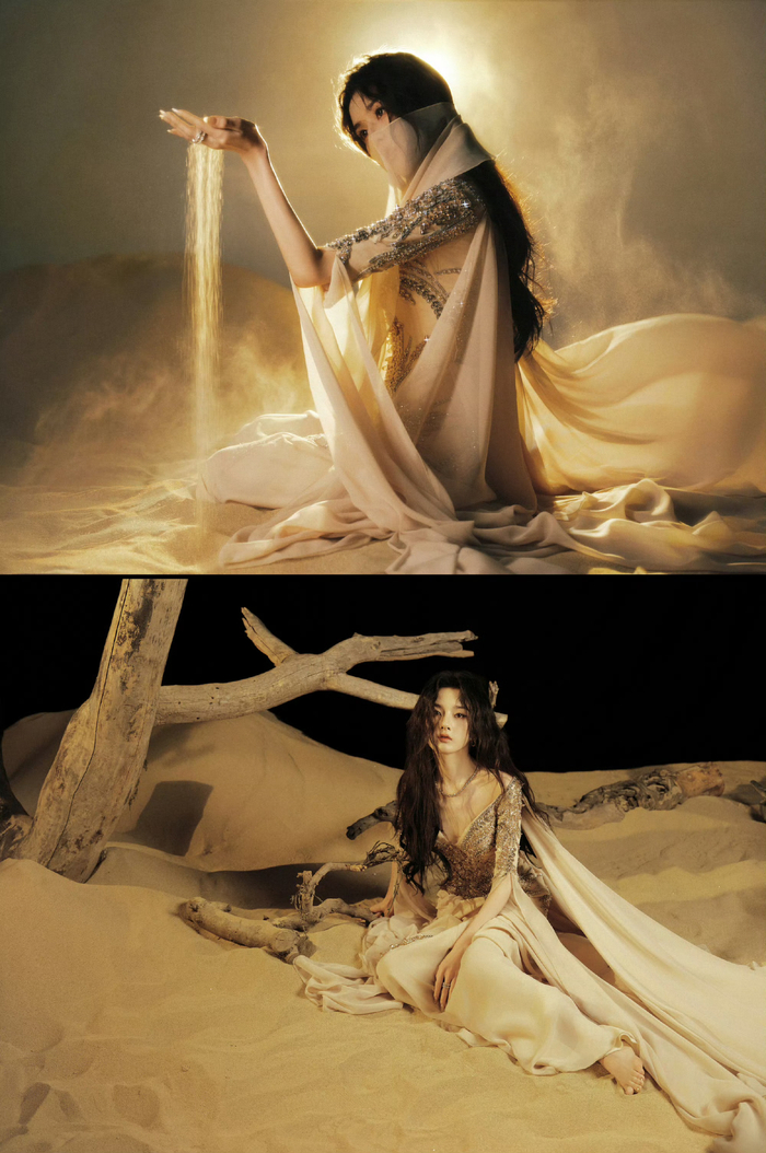 宋祖儿大漠大片曝光，演绎绝色圣女