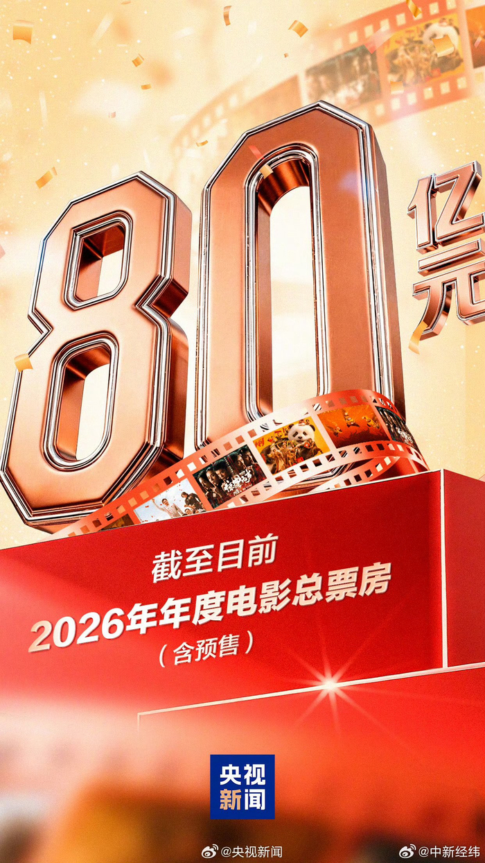 狂飙80亿！2026影市开门红，这张“票根”竟成了最强经济春雷？