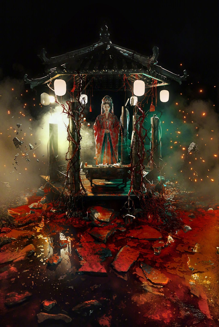 白鹿新剧《唐宫奇案》明日开播，九张诡谲写真引期待