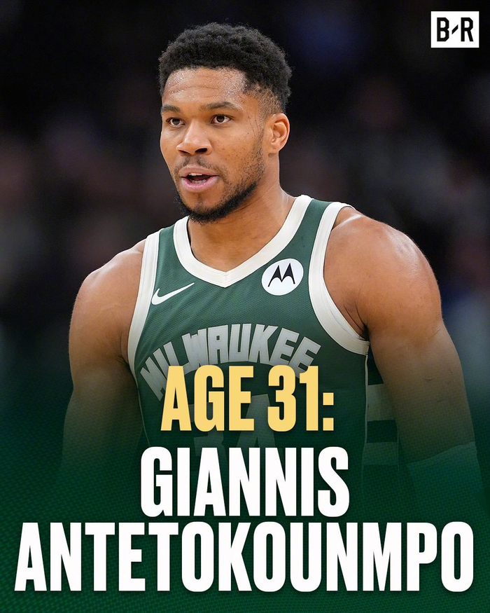 B/R评选NBA各年龄段最佳球员，詹姆斯领衔40岁以上