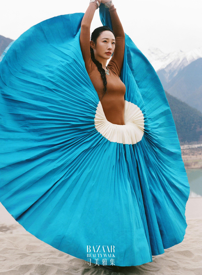 白百何西藏林芝开启向心之旅