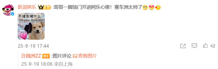 许魏洲赛车手帅照引热议