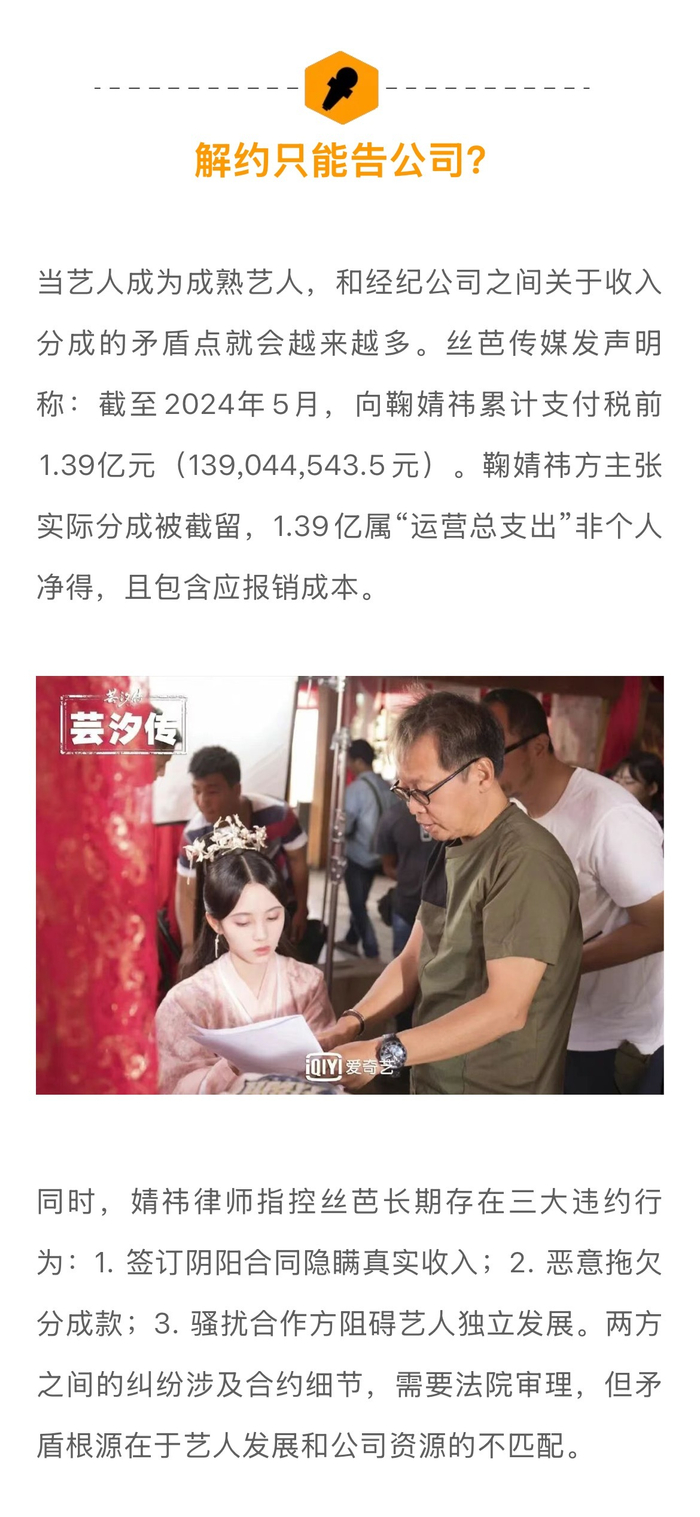 鞠婧祎合约纠纷引行业反思，律师解析艺人签约风险