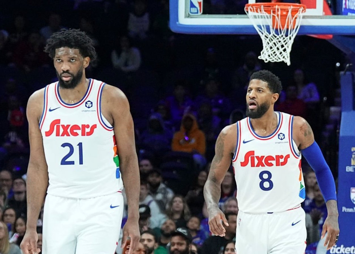 76人伤病报告更新，恩比德出战成疑乔治禁赛缺席