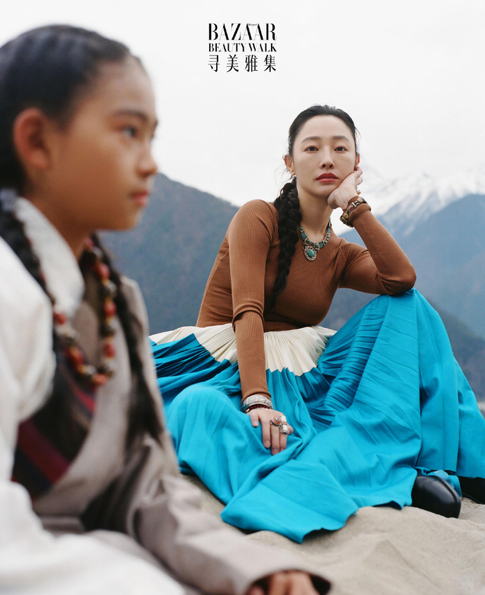 白百何西藏林芝开启向心之旅