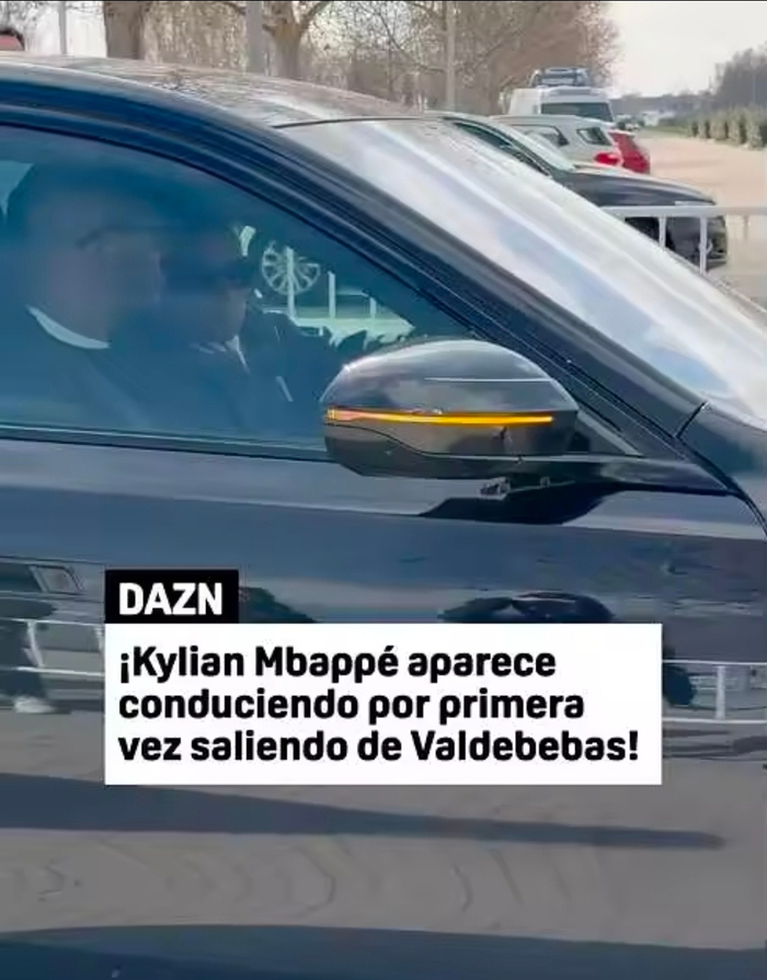 姆巴佩考取驾照首度独自驾车现身皇马训练基地