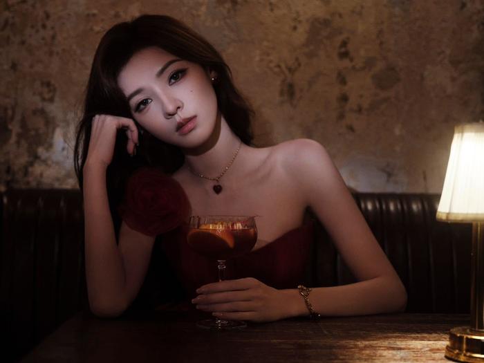 张予曦闪耀泰兰德夏夜红毯，钻裙红墙氛围感十足