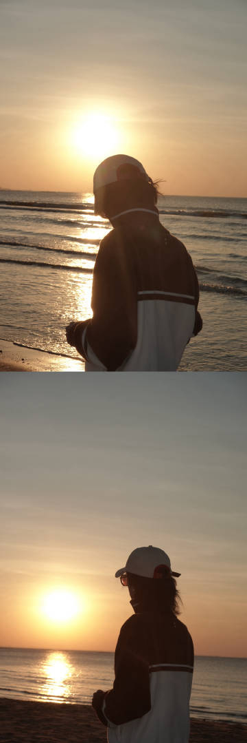 华晨宇海边漫步如画报，海口演唱会引期待