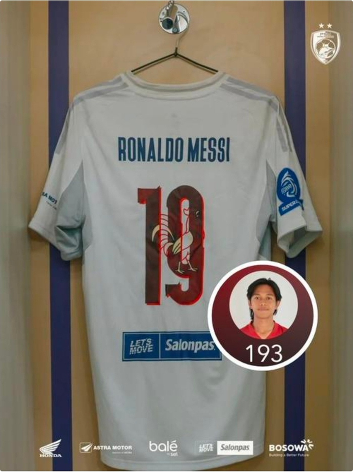 印尼18岁球员卡卡·罗纳尔多·梅西姓名走红社媒