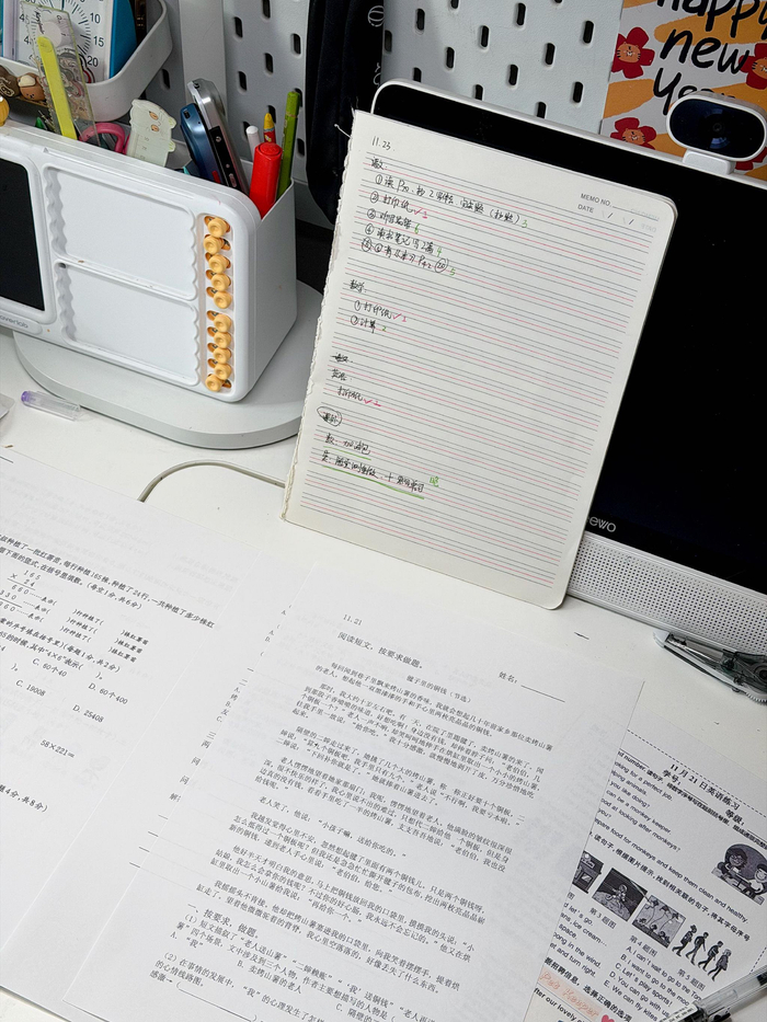 四年级家长分享陪孩子规划作业经验，培养自主学习能力