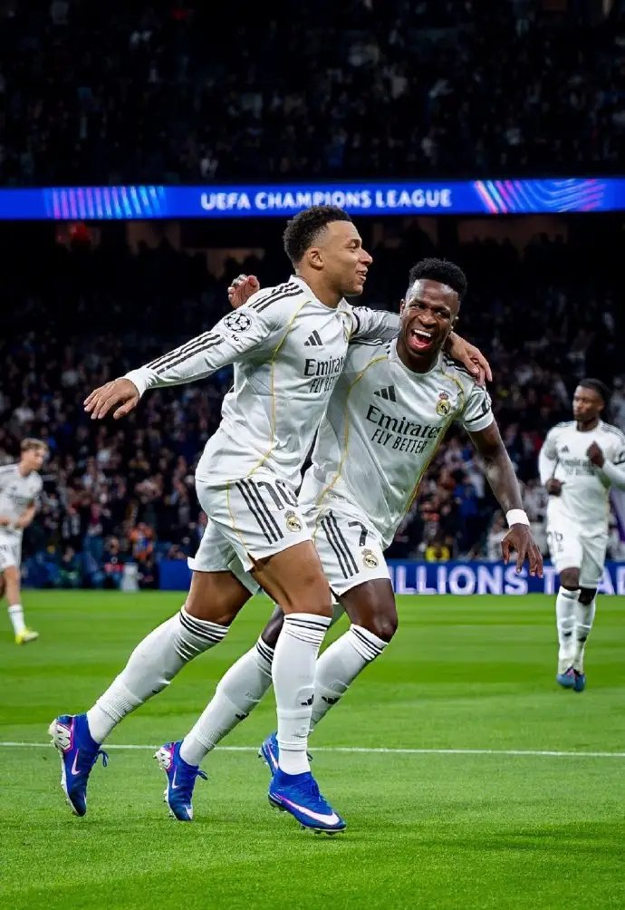 皇马6比1横扫摩纳哥，维修斯独造4球姆巴佩双响破纪录