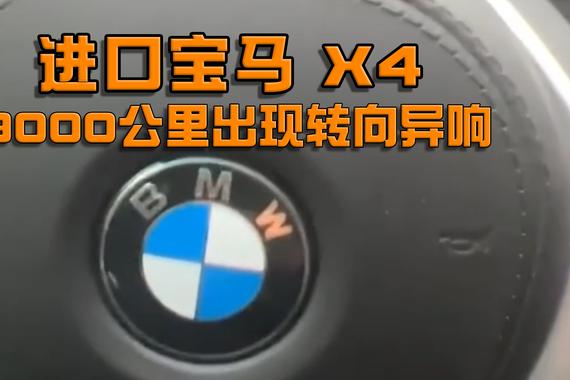 2022款进口宝马 X4新车行驶9000公里突然出现转向异响