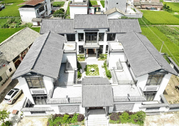 最美自建房不过中式小合院,这款带庭院新中式别墅独一无二的存在|中式别墅|庭院|影壁_新浪新闻