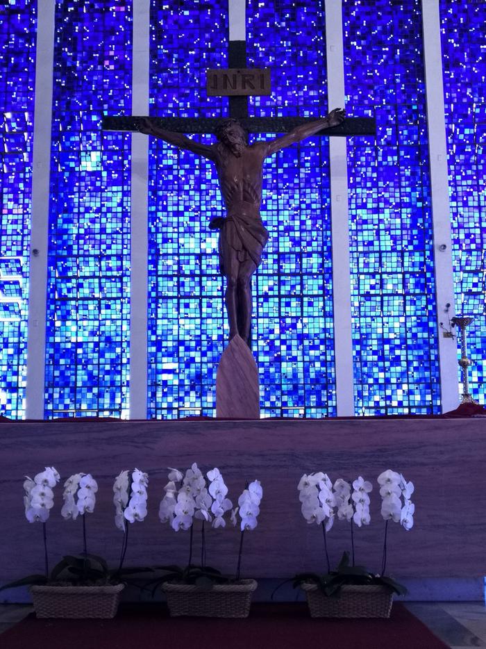 游览 南美 巴西 巴西利亚 蓝色教堂