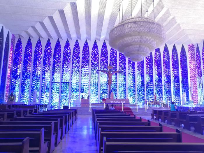 游览 南美 巴西 巴西利亚 蓝色教堂
