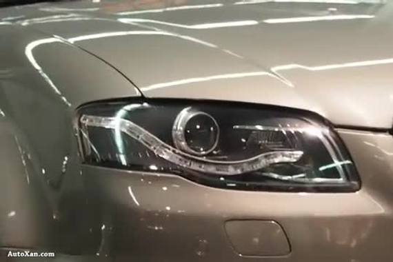 奥迪A4Cabrio展示，外观复古气息