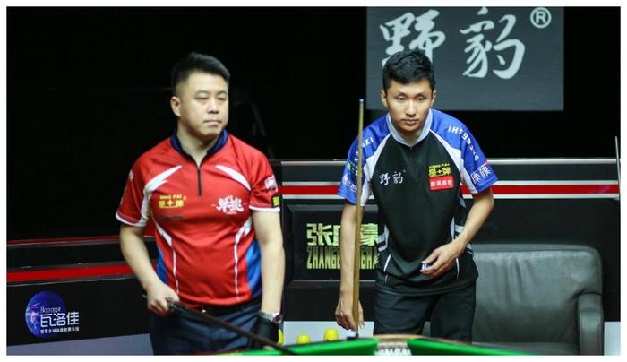 中式台球单挑赛，刘海涛和张广豪的踢馆复活赛结束第二回合较量