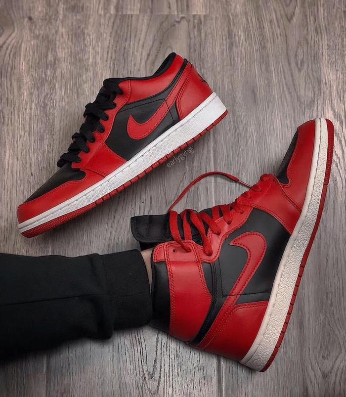 最经典黑红，Air Jordan 1 Low「Varsity Red」清晰实物曝光！