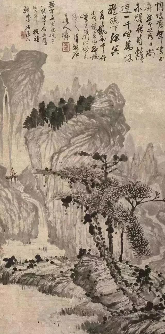 清代名家石涛的绝版山水，神品