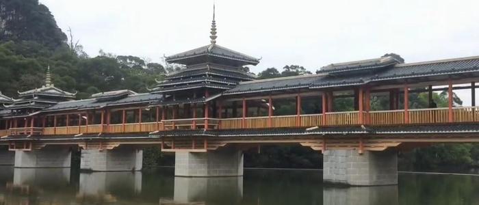 广西柳州龙潭风雨桥，一座史诗级的景点网红桥