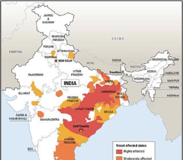 印度真正的心腹大患，已占领印度半壁江山，不是巴基斯坦