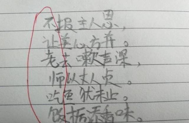 小学生藏头诗走红，家长看了暴揍一顿，网友：都是社会栋梁啊！